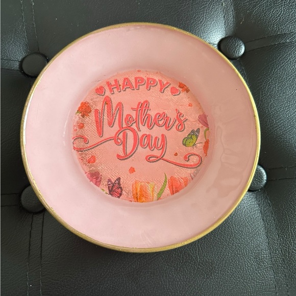 Handcrafted Mother's Day Decorative Plate - Picture 2 of 3
